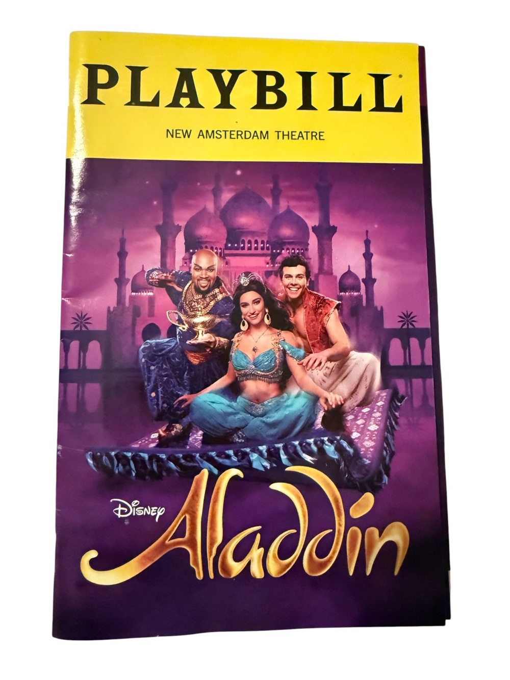 Broadway NYC Playbill Disney Aladdin the Musical - March 2026